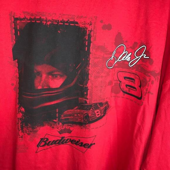 Nascar Dale Jr. Budweiser Graphic T-Shirt Chase Authentics NEW~ Size 2XL - Picture 2 of 6